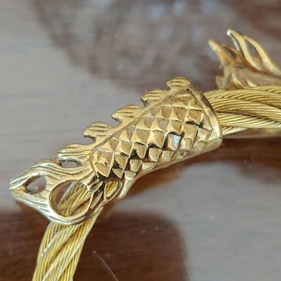 🚫SOLD🚫 Dragon Bracelet Gold Plated - Picture 8 of 12